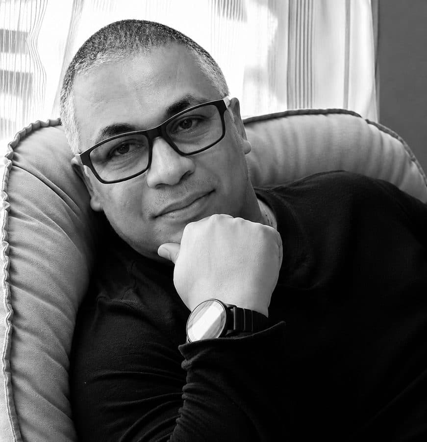 Retrato em preto e branco de Paulo Alberto Nascimento